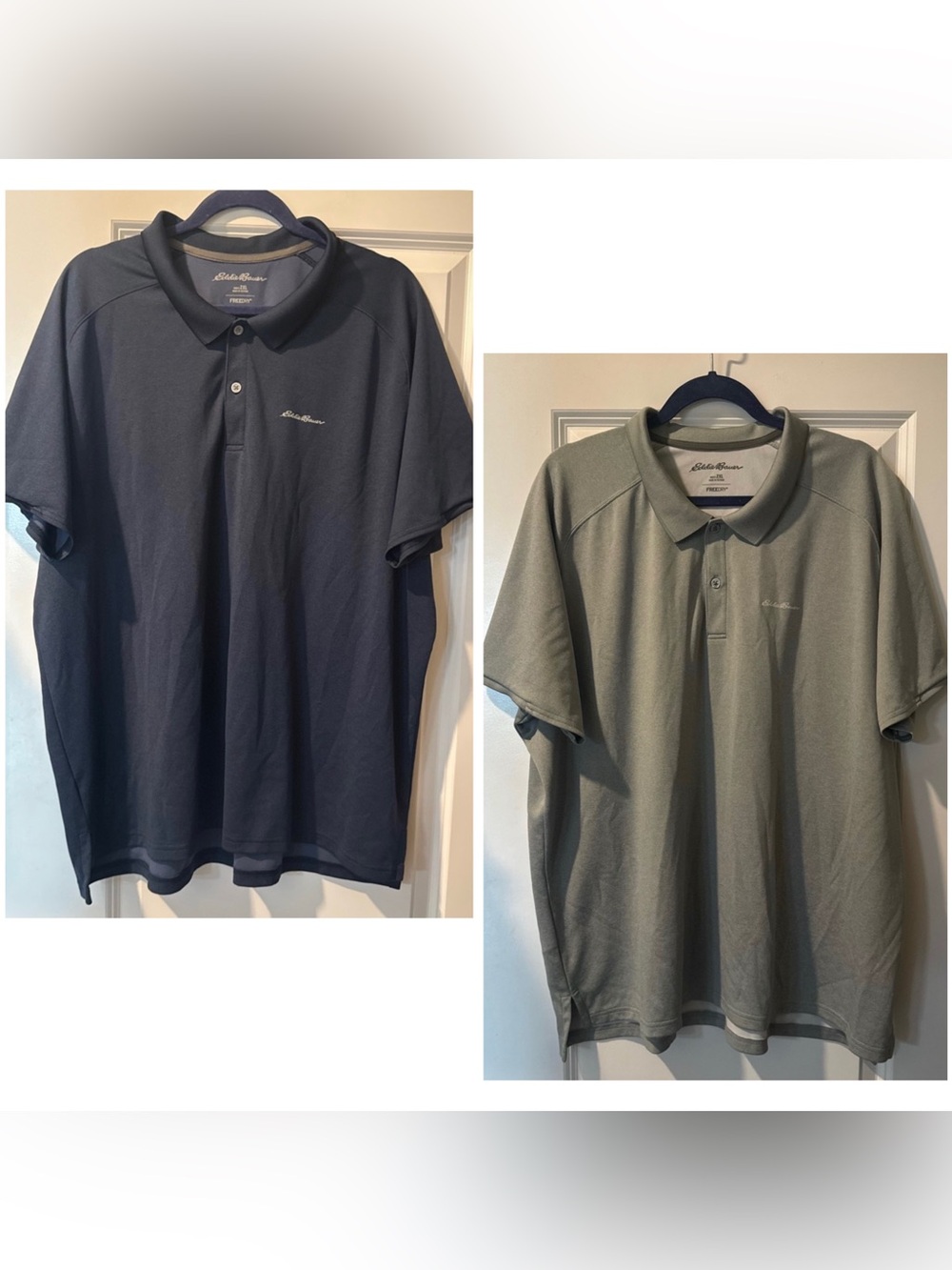 Eddie Bauer Men's Polo Shirt - Available in Navy and Gray - 2 Pack